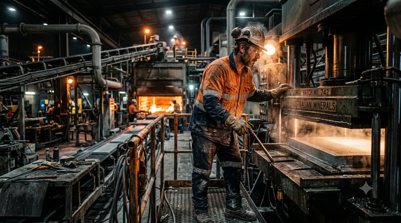 Industrial worker on a labour-hire site